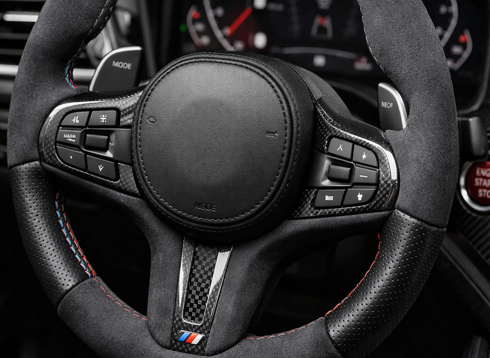 materils for steering wheel alcantarakozha руль из алькантары с кожей
