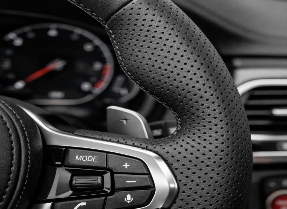 materils for steering wheel ecoperfo натуральная кожа для руля перфо